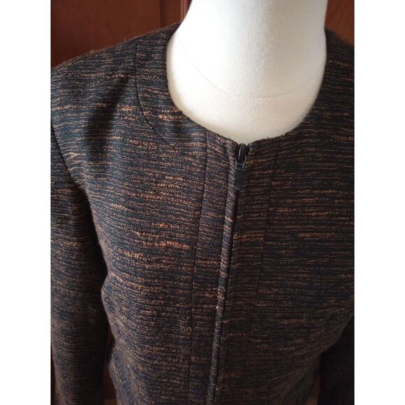 Coldwater Creek Tweed Blazer NWT Black Bronze Streamline Jacket Women's S 6-8 - Picture 7 of 11
